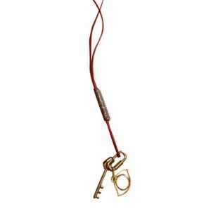 Hermes Curiosite Charm Necklace Vermillon & Ombre